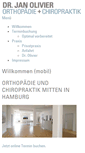 Mobile Screenshot of orthopaedie-olivier.de